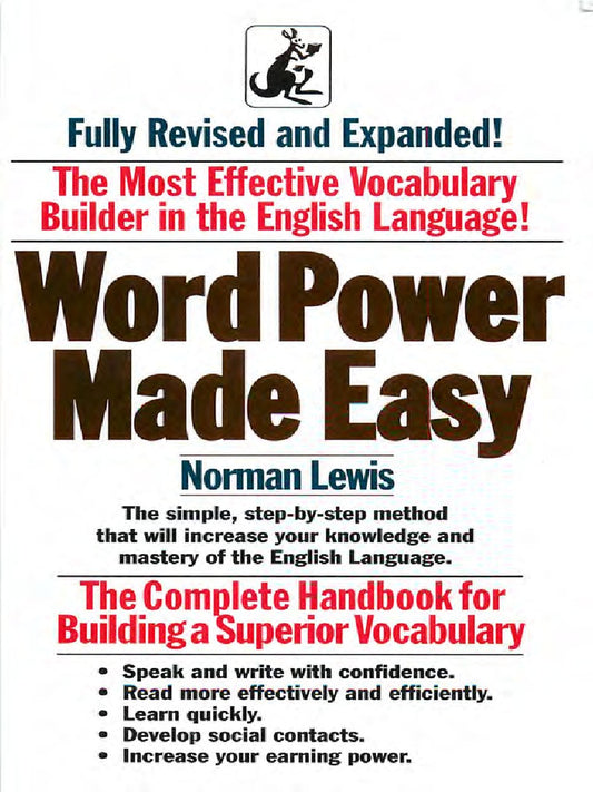 Word Power Made Easy by Norman Lewis (Premium Quality)