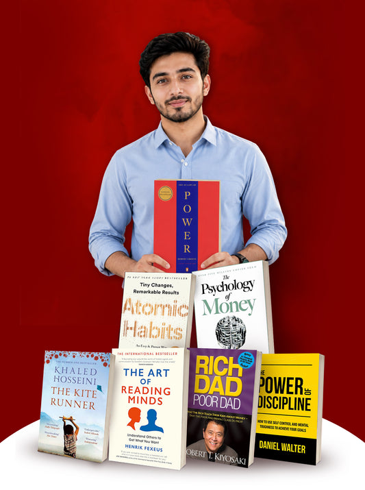 The 48 Laws of Power, Atomic Habits, The Psychology of Money, The Kite Runner, The Art of Reading Minds, Rich Dad Poor Dad & The Power of Discipline: 7 Books Deal