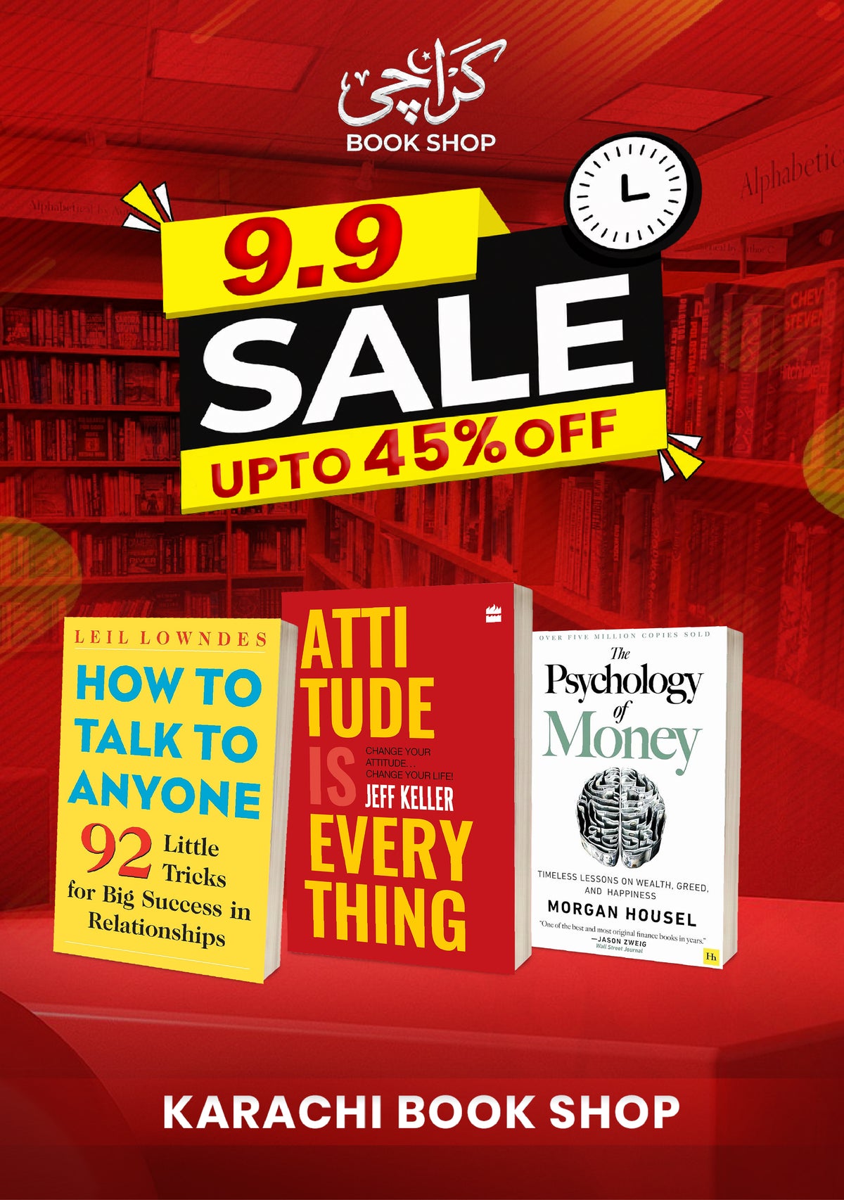 Attitude Is Everything, How to Talk To Anyone, The Psychology of Money (3 Bestselling Books Set)
