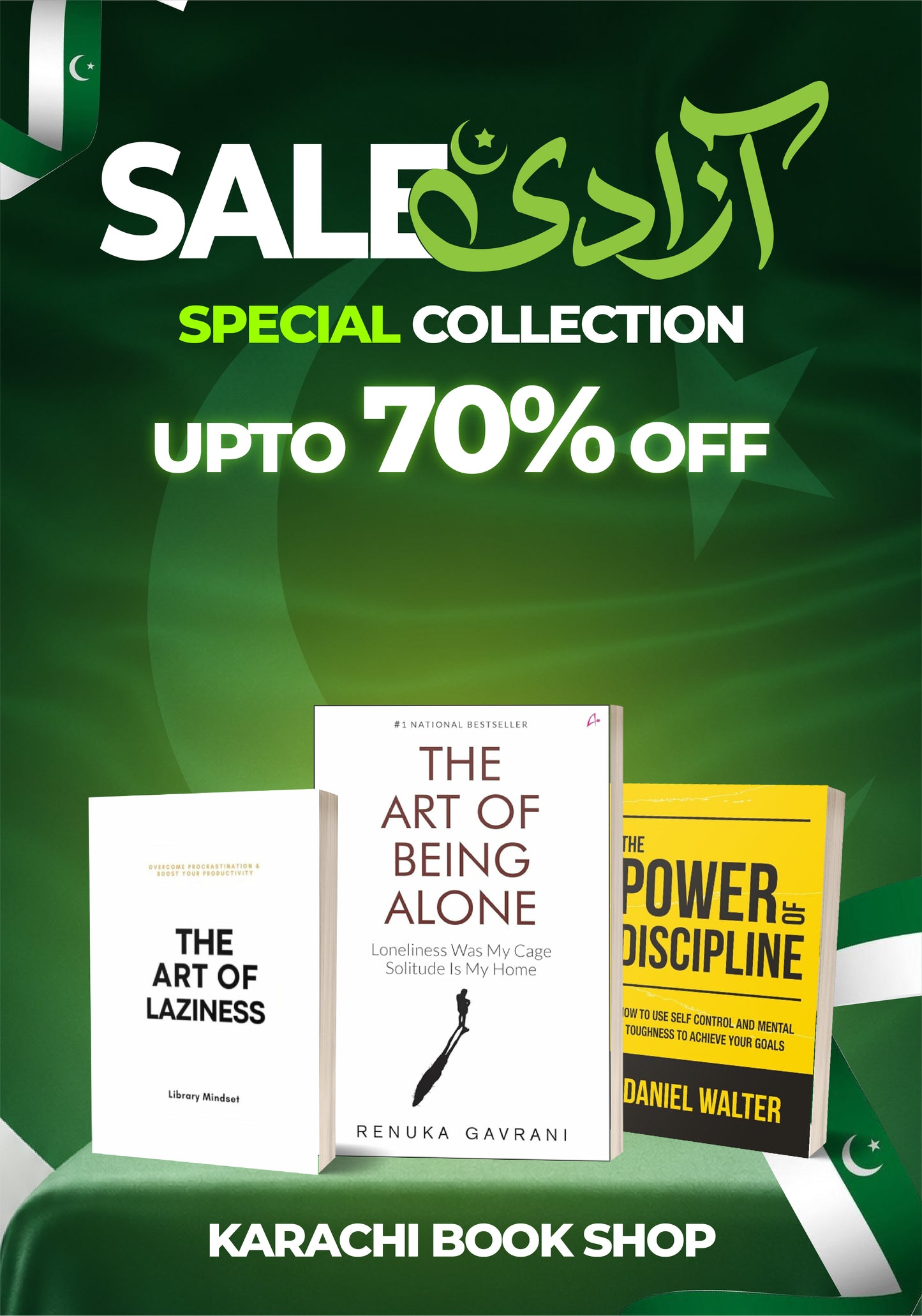 Art of being alone,The art of laziness,The power of discipline