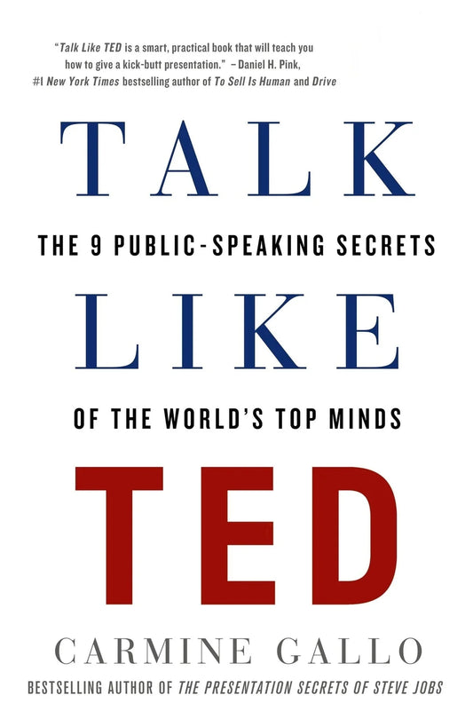 Talk Like TED Book by Carmine Gallo (Premium Quality)